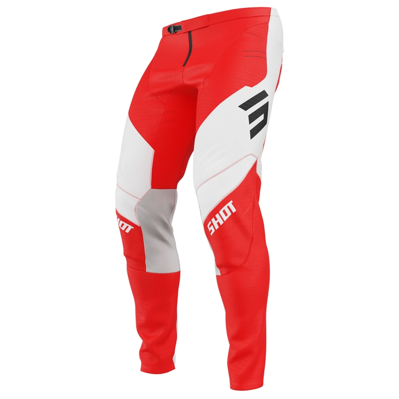 Панталони за мотокрос Shot Contact Shield red