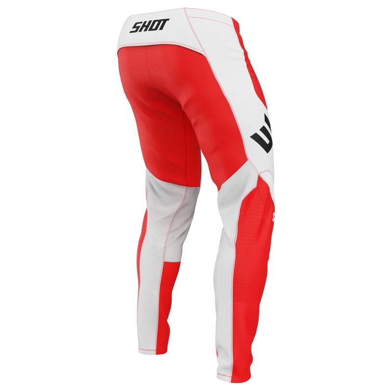 Панталони за мотокрос Shot Contact Shield red