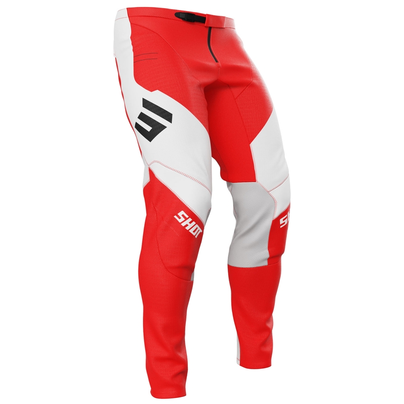 Панталони за мотокрос Shot Contact Shield red