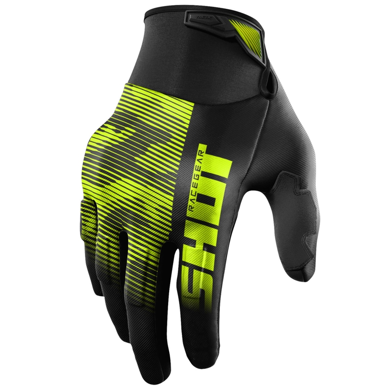 Ръкавици за мотокрос Shot Drift Tactic fluo yellow