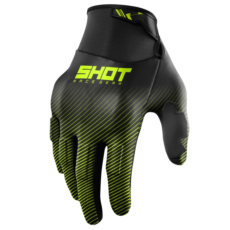 Ръкавици за мотокрос Shot Drift Rim fluo yellow