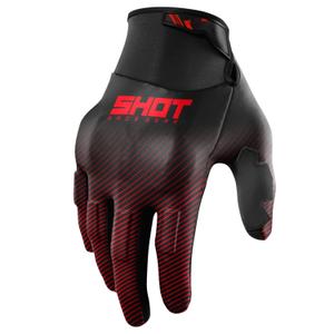 Ръкавици за мотокрос Shot Drift Rim червени