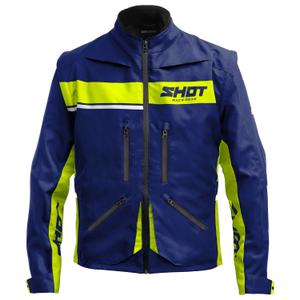 Мотоциклетно яке Shot Contact Assault 2.0 blue-fluo yellow