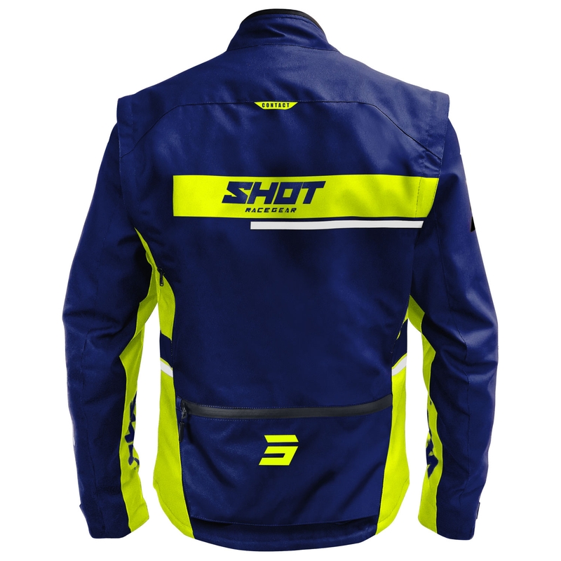 Мотоциклетно яке Shot Contact Assault 2.0 blue-fluo yellow