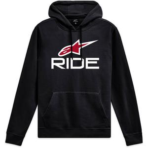 Блуза с качулка Alpinestars Ride 4.0 черна, бяла и червена