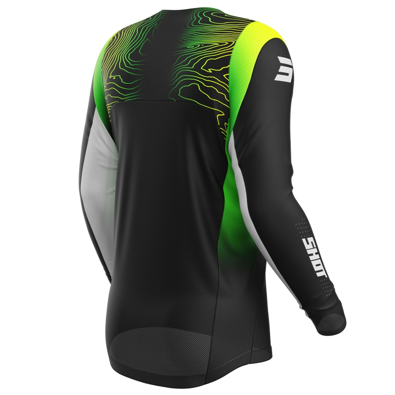 Детска тениска за мотокрос Shot Contact Apex fluo yellow