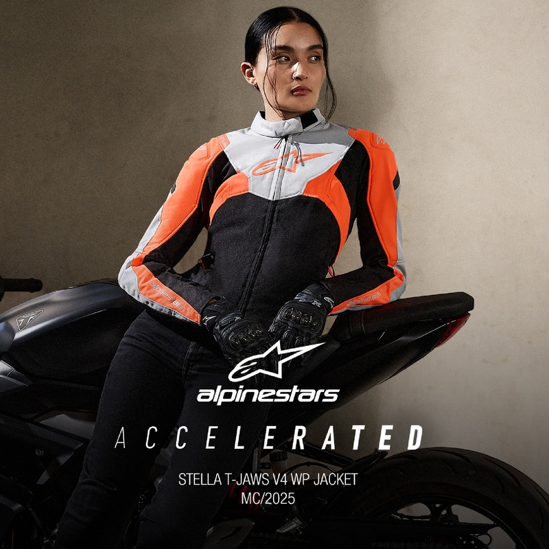 Alpinestars дамско водоустойчиво яке Stella T-Jaws 4 Black-Gray-Fluo Red за мотоциклети
