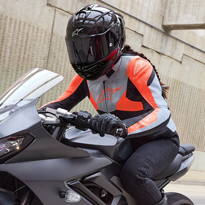 Alpinestars дамско водоустойчиво яке Stella T-Jaws 4 Black-Gray-Fluo Red за мотоциклети