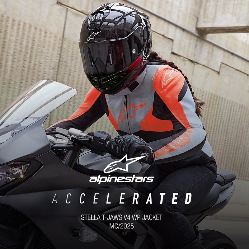 Alpinestars дамско водоустойчиво яке Stella T-Jaws 4 Black-Gray-Fluo Red за мотоциклети
