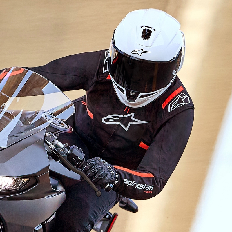 Alpinestars дамско водоустойчиво яке Stella T-SPS 2 Black-White-Fluo Red за мотоциклети