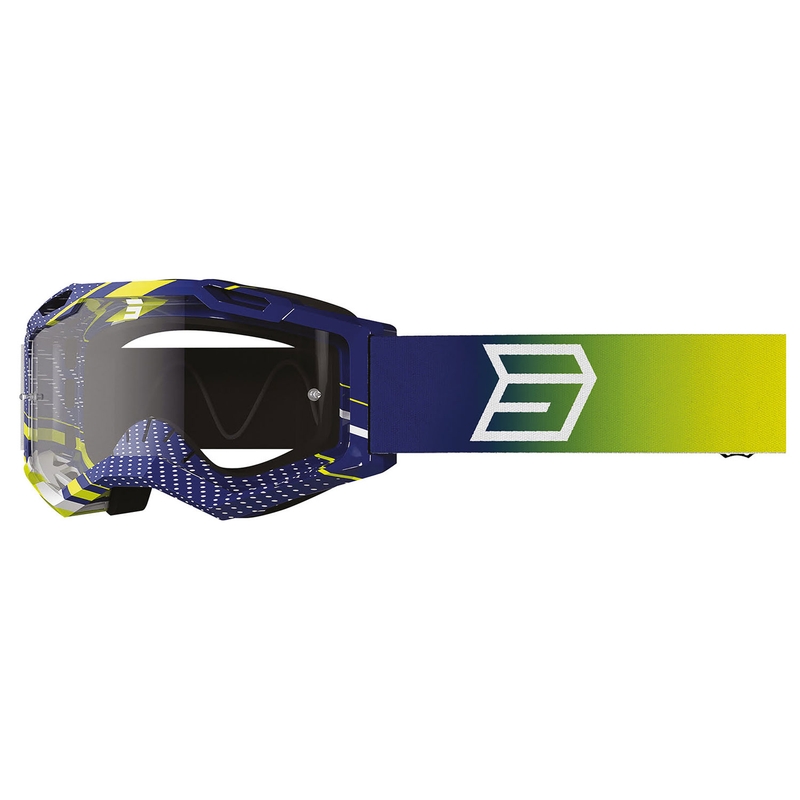 Детски очила за мотокрос Shot Rocket Kid 2.0 drop blue с прозрачен плексиглас