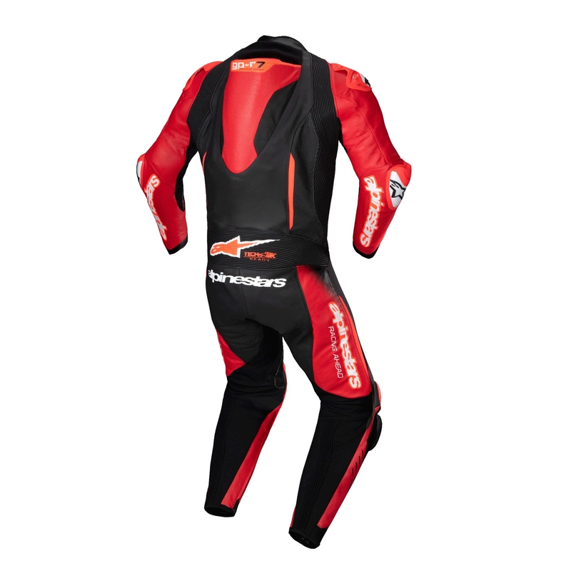Alpinestars GP-R7 Tech-Air готов/съвместим черен/червен кожен костюм от една част