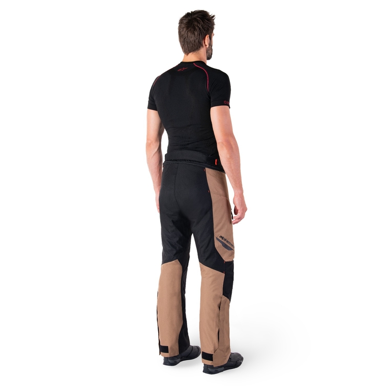 Alpinestars ST-1 Водоустойчив панталон за мотоциклетизъм каки-пясъчно-черно-флуо червено