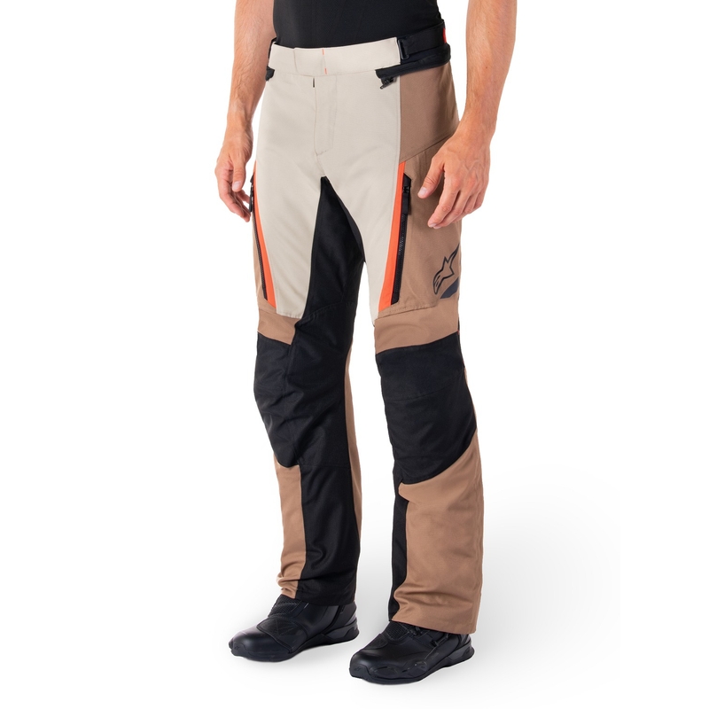 Alpinestars ST-1 Водоустойчив панталон за мотоциклетизъм каки-пясъчно-черно-флуо червено