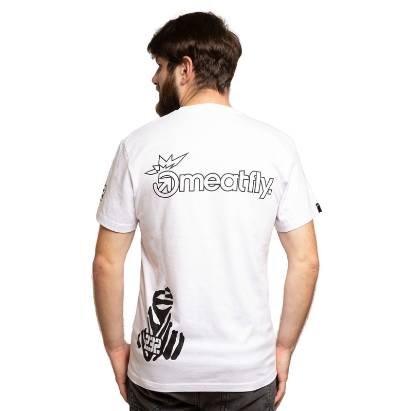 Тениска Meatfly Big Shock Dakar white