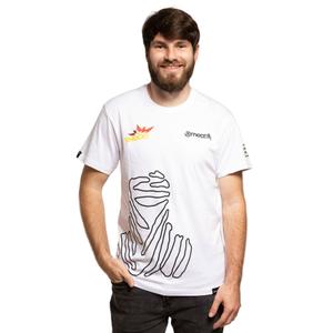 Тениска Meatfly Big Shock Dakar white
