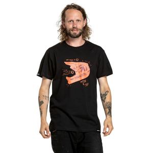 Тениска Meatfly Fullface black