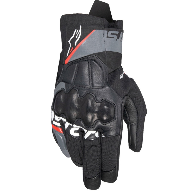 Alpinestars Corozal 3 Drystar Black-Grey-Fluo Red Ръкавици за мотоциклетизъм