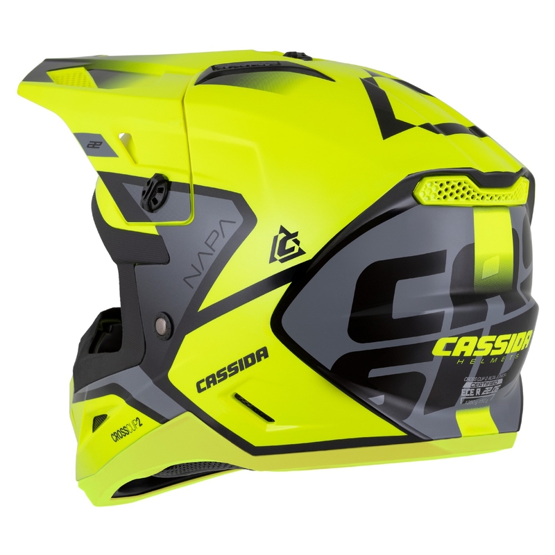 Cassida Cross Cup 2 Napa флуо жълто-черно-сива перла