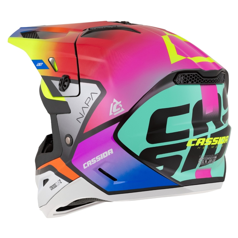 Cassida Cross Cup 2 Napa Pearl Multicolor Детска мотоциклетна каска