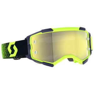 Очила за мотокрос SCOTT Fury CH green-fluo yellow с огледален плексиглас