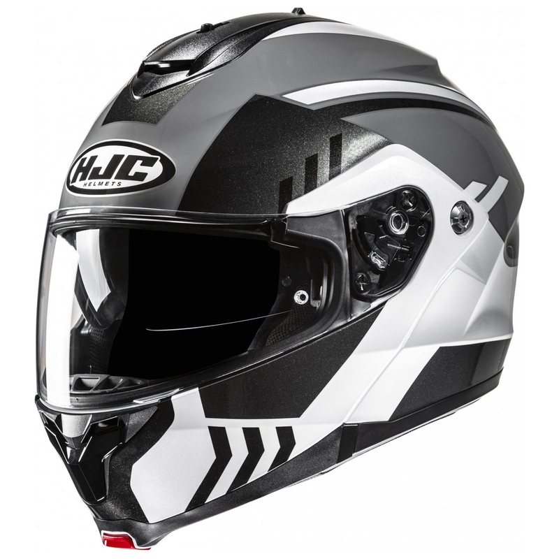 Повдигаща се каска за мотор HJC C91N Kaon MC5 сиво-черно-бяла