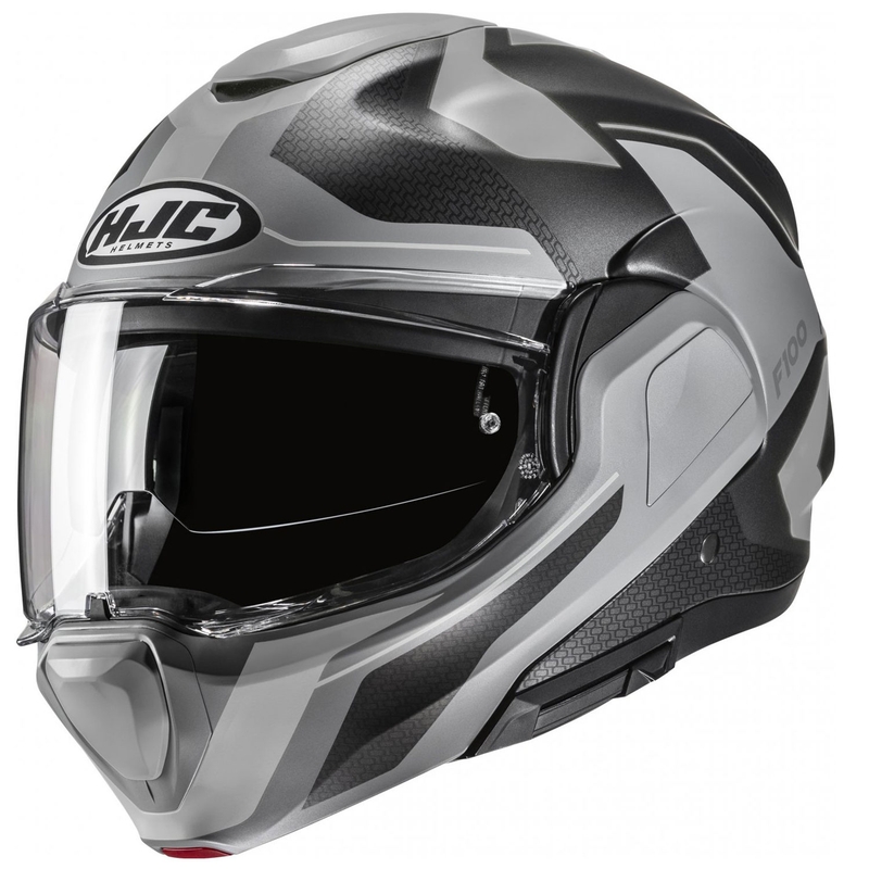 HJC F100 Bios MC5SF черно-сива обръщаща се мотоциклетна каска