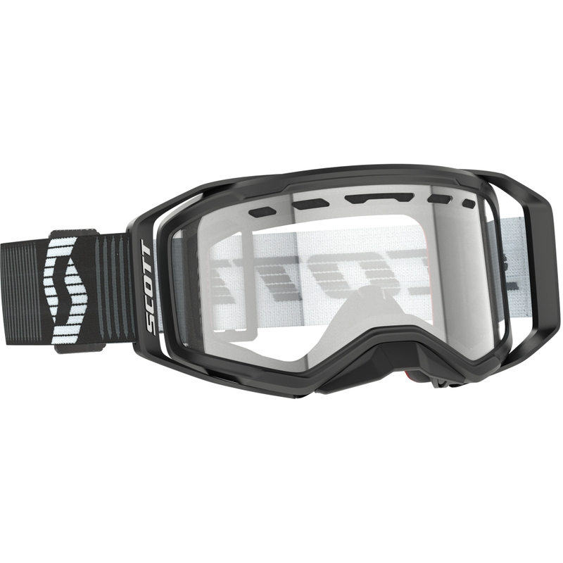 Очила за мотокрос SCOTT Prospect 2.0 Enduro черно-бели с прозрачен плексиглас