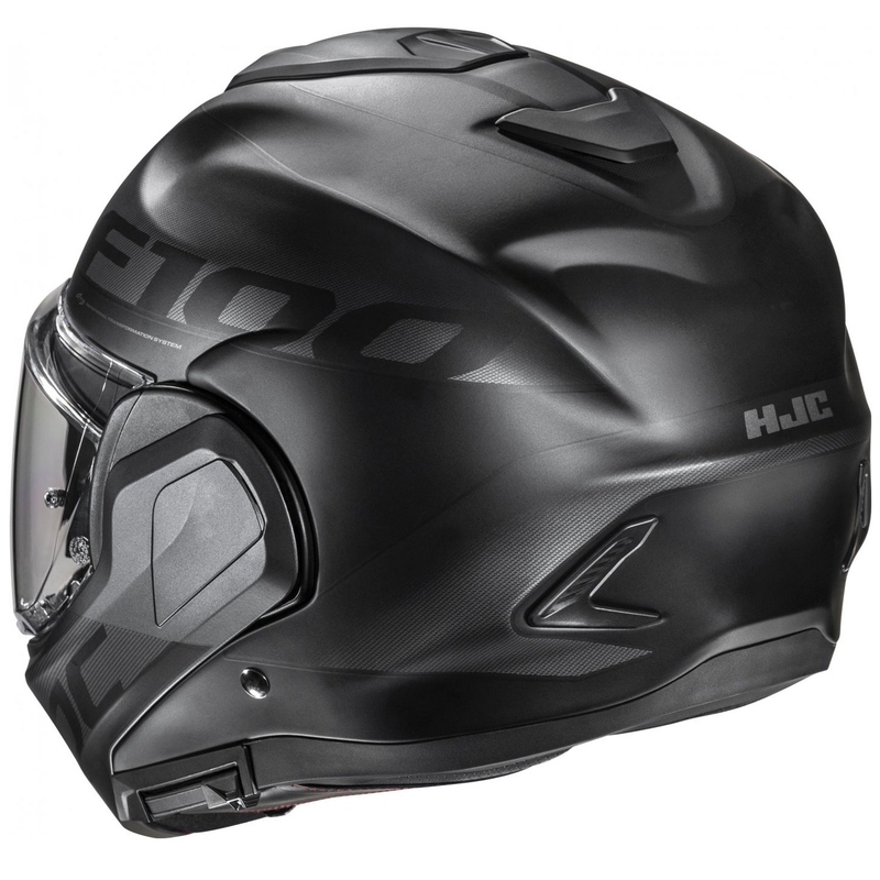 HJC F100 Hetal MC5SF черно-сива обръщаща се мотоциклетна каска