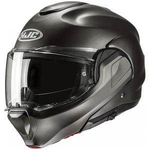 HJC F100 Solid Semi Black-Titanium Сгъваема мотоциклетна каска