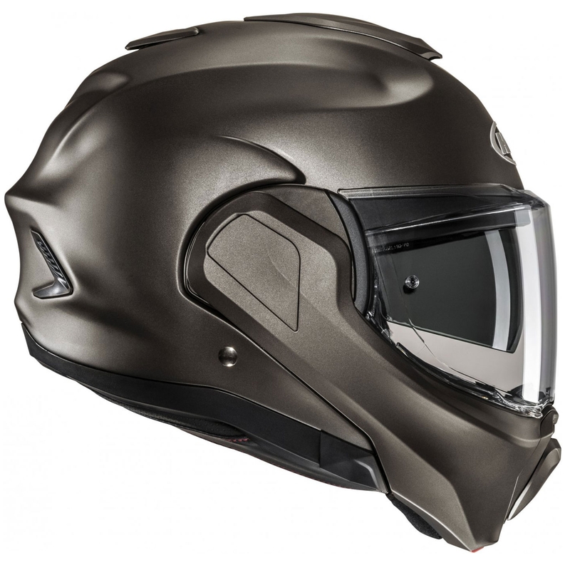 HJC F100 Solid Semi Black-Titanium Сгъваема мотоциклетна каска