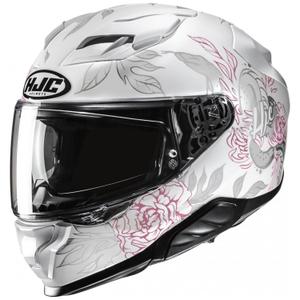Интегрална мотоциклетна каска HJC F71 Eliz MC8 бяло-сива