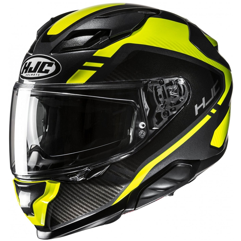 Интегрална мотоциклетна каска HJC F71 Tozz MC3H в черно и флуорово жълто