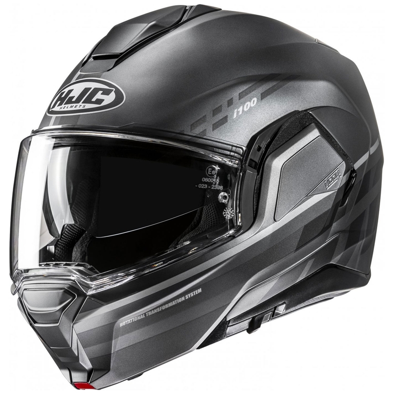 HJC i100 Sysma MC5SF сива обръщаща се мотоциклетна каска