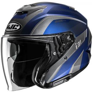 Отворена мотоциклетна каска HJC i31 Reno MC2 сиво-синя