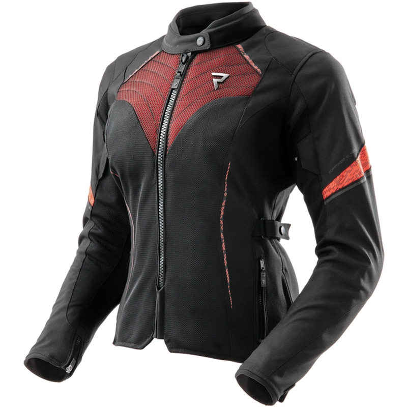 Дамско яке за мотоциклетизъм Rebelhorn Jax Black and Red