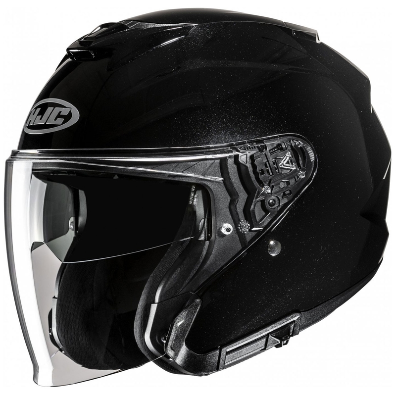 HJC i31 Solid Metallic Black Open мотоциклетна каска