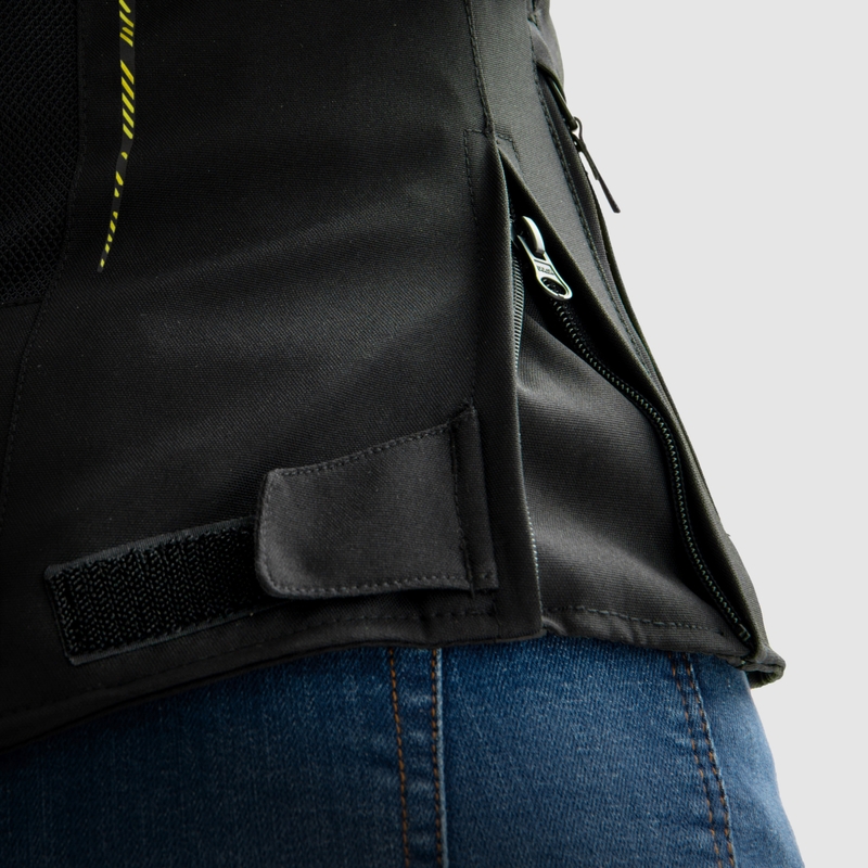 Дамско мотоциклетно яке Rebelhorn Jax black-fluo yellow