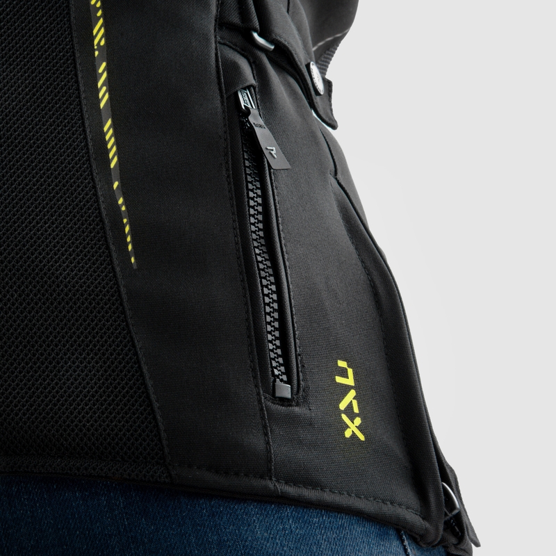 Дамско мотоциклетно яке Rebelhorn Jax black-fluo yellow