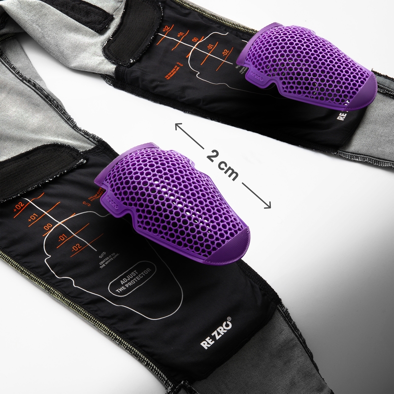 Мотоциклетни дънки Rebelhorn Vandal Mono, изпрани черни