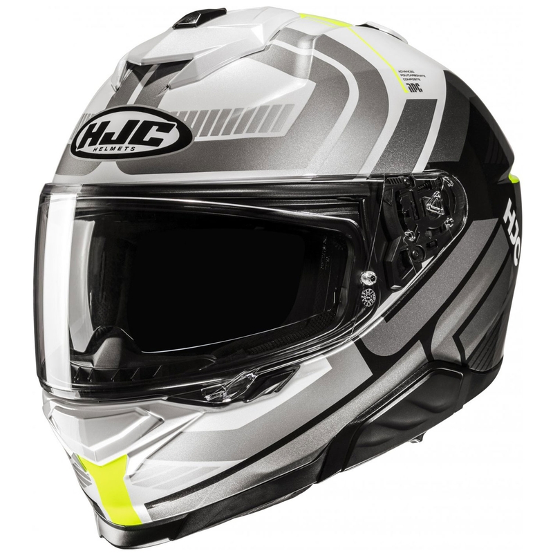 Интегрална мотоциклетна каска HJC i71 Viz MC3H сиво и бяло