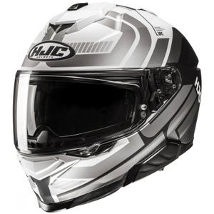 Интегрална мотоциклетна каска HJC i71 Viz MC5 сиво-бяло-черно