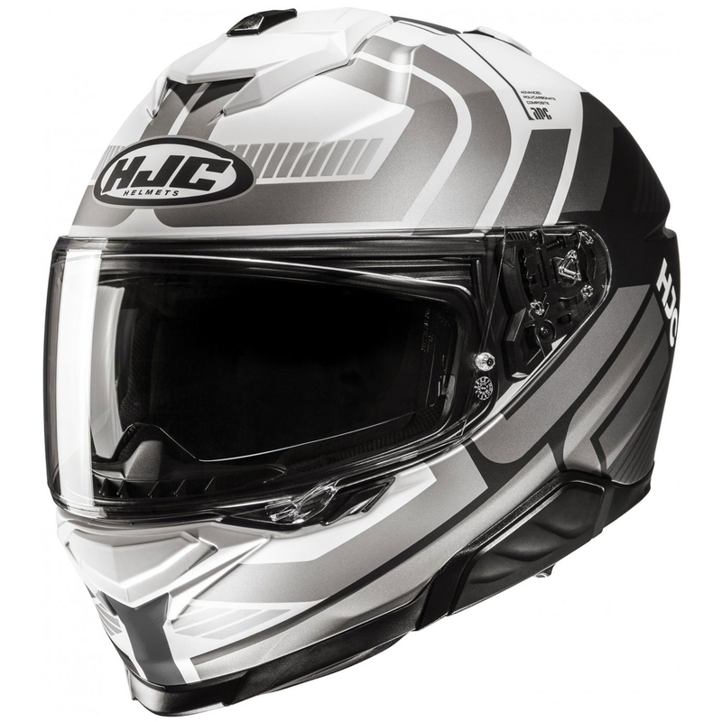 Интегрална мотоциклетна каска HJC i71 Viz MC5 сиво-бяло-черно