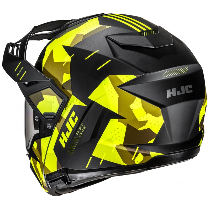 Мото каска HJC i80 Roki MC3HSF, флуоресцентно жълто-черна