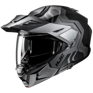 HJC i80 Velly MC5SF обръщаща се мотоциклетна каска черно-сива