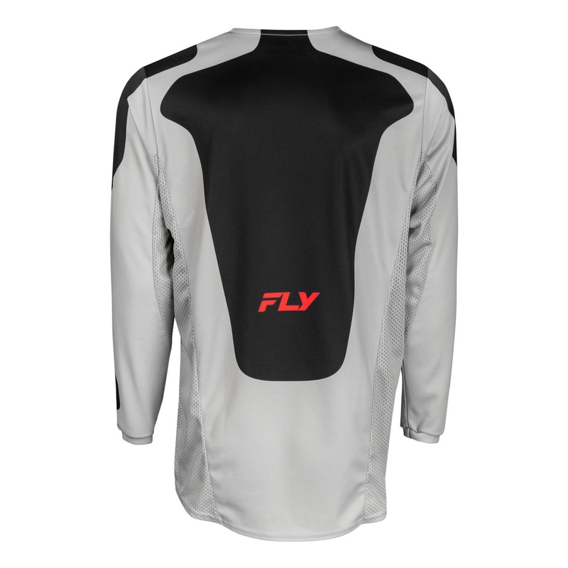 Тениска за мотокрос FLY Racing Kinetic Sym сиво-червено-черна