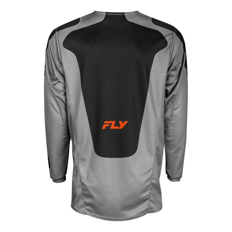 Тениска за мотокрос FLY Racing Kinetic Sym сиво-оранжево-черна