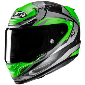 Интегрална мотоциклетна каска HJC RPHA 12 Brels MC4HSF зелена-сива-черна