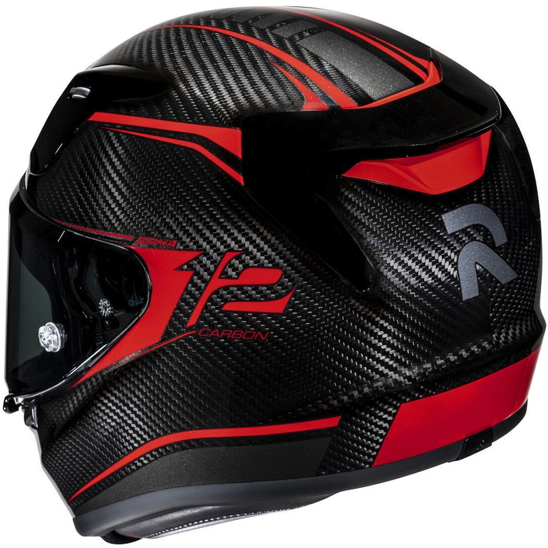 Интегрална мотоциклетна каска HJC RPHA 12 CARBON Keres MC1 черно-червена