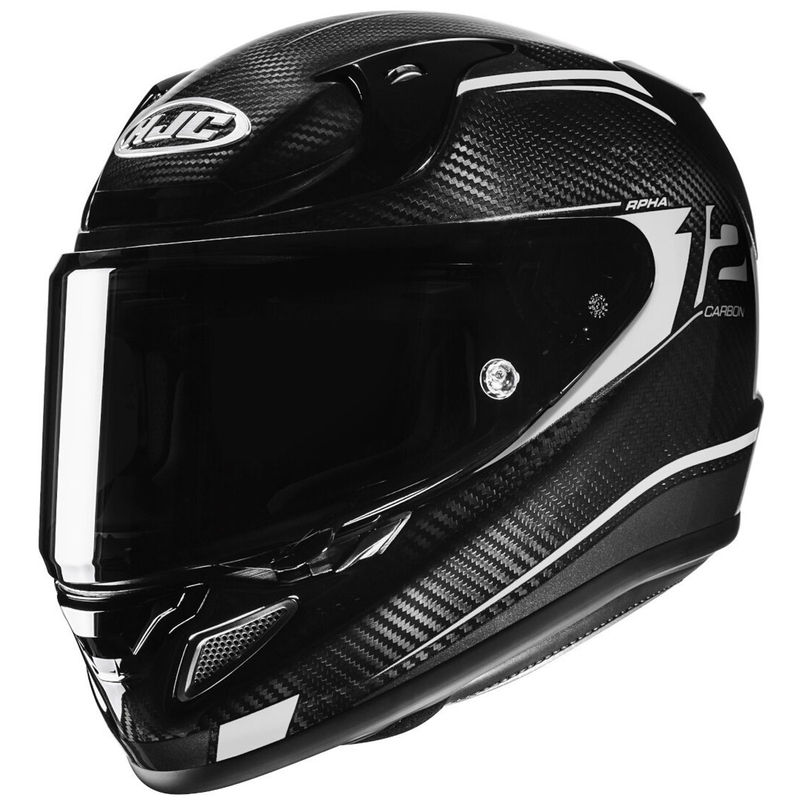 Интегрална мотоциклетна каска HJC RPHA 12 CARBON Keres MC5 черно-бяла